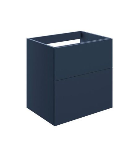 Stanwell 590mm Wall Hung 2 Drawer Basin Unit (No Top) - Matt Deep Blue