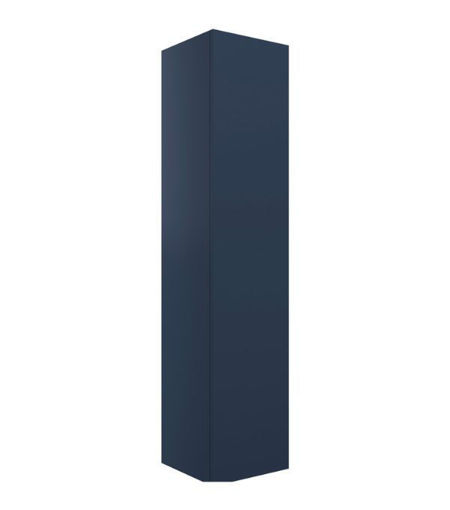 Stanwell 350mm Wall Hung 1 Door Tall Unit - Matt Deep Blue