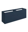 Stanwell 1180mm Wall Hung 4 Drawer Basin Unit (No Top) - Matt Deep Blue