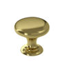 38mm Round Knob Handle - Brushed Brass