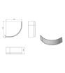 1350mm Standard Corner Bath Panel