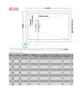 25mm Linear 1200x900mm Slim Rectangular Tray & Waste
