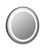 Chatsworth 600mm Round Front-Lit LED Mirror - Matt Black