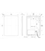 Harrowden 500x700mm Rectangle Back-Lit LED Mirror