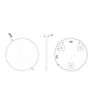Kendal 500mm Round Mirror - Matt Black