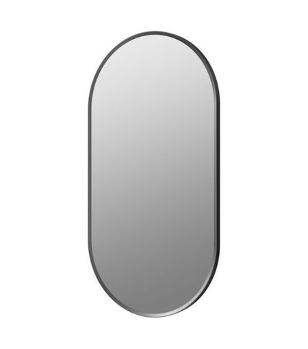 Kendal 800x400mm Oblong Mirror - Matt Black