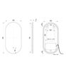 Sandpiper 400mm Oblong Back-Lit LED Mirror