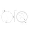 Sandpiper 800mm Round Back-Lit LED Mirror