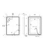 Somerford 500x700mm Rectangle Front-Lit LED Mirror
