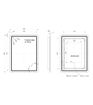 Somerford 600x800mm Rectangle Front-Lit LED Mirror