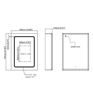 Brickhill 500mm 1 Door Front-Lit LED Mirror Cabinet
