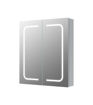 Brickhill 600mm 2 Door Front-Lit LED Mirror Cabinet