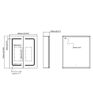 Brickhill 600mm 2 Door Front-Lit LED Mirror Cabinet