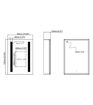 Sassoon 500mm 1 Door Front-Lit LED Mirror Cabinet
