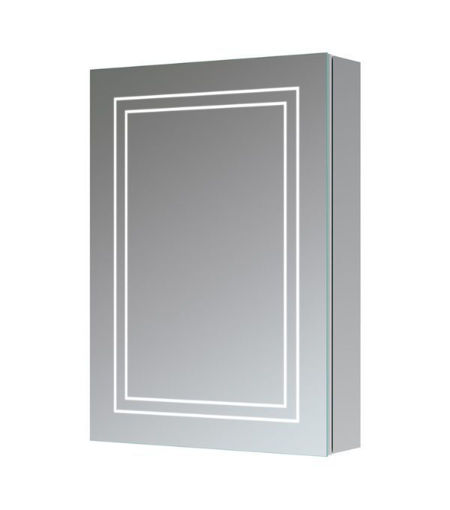 Kilby 500mm 1 Door Front-Lit LED Mirror Cabinet
