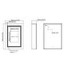 Kilby 500mm 1 Door Front-Lit LED Mirror Cabinet