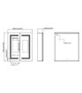 Kilby 600mm 2 Door Front-Lit LED Mirror Cabinet