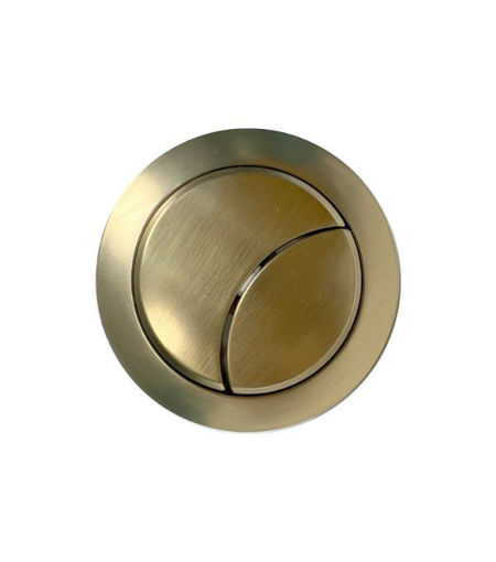 Dual Push Button Cover (Cable) - Brushed Brass