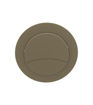 Dual Push Button Cover (Rod) - Brushed Brass