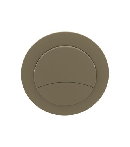 Dual Push Button Cover (Rod) - Brushed Brass