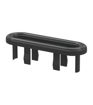 Oval Overflow Ring - Matt Black