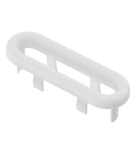 Oval Overflow Ring - White