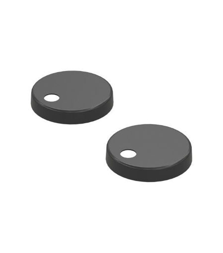 Toilet Seat Cover Caps - Matt Black