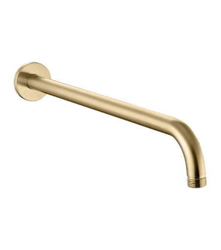 320mm Round Shower Arm - Brushed Brass