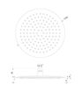 250mm Round Showerhead - Brushed Brass