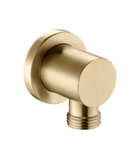 Wall Outlet Elbow - Brushed Brass
