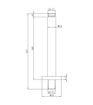 Ceiling Arm - Matt Black