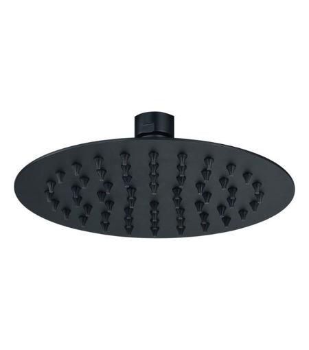 200mm Round Showerhead - Matt Black