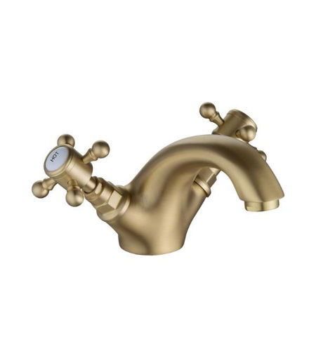 Taylor Basin Mixer & Pop Up Waste - Brushed Brass
