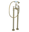 Taylor Floor Standing Bath/Shower Mixer & Shower Kit - Brushed Brass