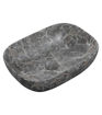 Cragside 460x330mm Ceramic Washbowl - Grey Marble Effect