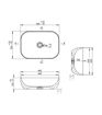Cragside 460x330mm Ceramic Washbowl - White Marble Effect