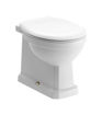 Kingfisher Back To Wall WC & Soft Close Seat w/Brushed Brass Finishes