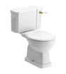 Kingfisher Close Coupled WC & Soft Close Seat w/Brushed Brass Finishes