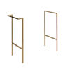 Stanwell Optional Frame with Integrated Towel Rail - Brushed Brass