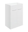 Avon 590mm Floor Standing 2 Door Basin Unit (No Top) - White Gloss