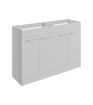 Avon 1180mm Floor Standing 2 Door Basin Unit Run (No Top) - Grey Gloss