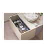 Salisbury 600mm Wall Hung 1 Drawer Basin Unit & Worktop - Matt Cotton