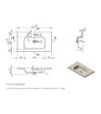 Salisbury 815mm Wall Hung 1 Drawer Basin Unit & Basin - Matt Cotton