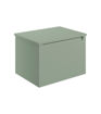 Salisbury 600mm Wall Hung 1 Drawer Basin Unit & Worktop - Matt Willow Green