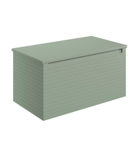 Salisbury 800mm Wall Hung 1 Drawer Basin Unit & Worktop - Matt Willow Green