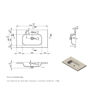 Salisbury 815mm Wall Hung 1 Drawer Basin Unit & Basin - Matt Willow Green