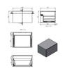 Naseby 600mm Wall Hung Storage Drawer - Grey Marble