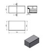 Naseby 800mm Wall Hung Storage Drawer - White Marble