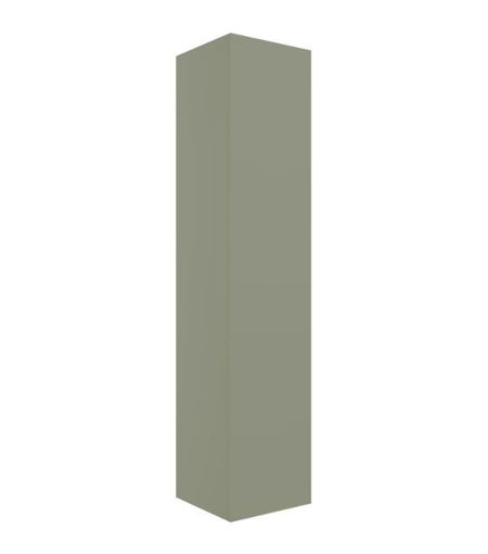 Stanwell 350mm Wall Hung 1 Door Tall Unit - Matt Olive Green