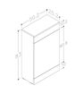 Stanwell 500mm WC Unit - Matt White